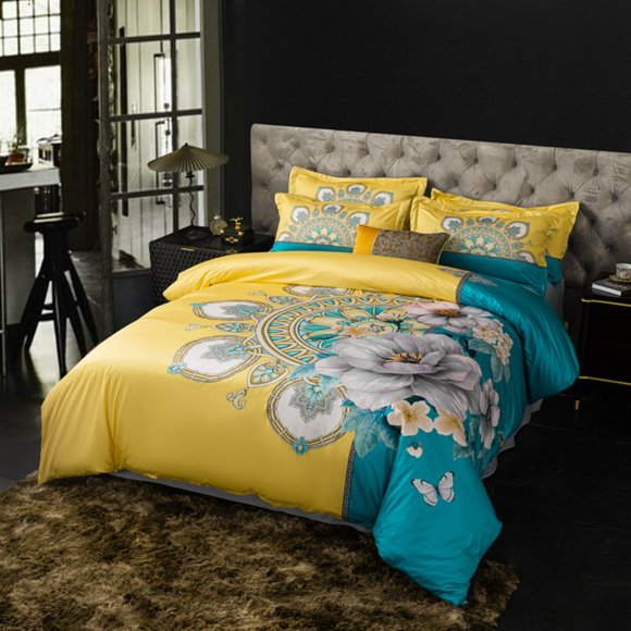 Luxury Brushed Cotton Bedding Set of Four - Picture 10 of 11